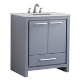 Elegant Decor Vf-1028 Single Bathroom Vanity Set, 30, Grey/Vf-1028