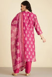 Gosriki Women'S Rayon Blend Straight Printed Kurta With Pant & Dupatta (Haritaj Pink-Gs_Xxl_Pink_Xx-Large),Pink,2,B0DKX27XBG