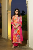 Anni Designer Women'S Rayon Blend Printed Straight Kurta With Pant & Dupatta (Vilasa Pink-Nb_Xxl_Pink_Xx-Large),Pink,2XL,Rayon Blend,Regular,