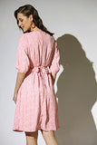 Leriya Fashion One Piece Dress For Women| Midi Dress For Women| Birthday Dress For Women (Large, Peach)