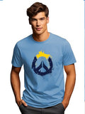 Adro Mens Printed T-Shirt For Men | R22-M-Pc-Sk-L Sky Blue