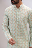 Lookmark Men'S Cotton Blend Printed Long Kurta Suitable For All Indian Wedding, Occasions, And Festivals (Az-Lm-Og-Kurta 29-Xl)