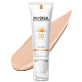 Tinted Sunscreen for Face SPF 50, Tinted Moisturizer with SPF, Sweat Resistant Oil Free with No White Cast, Broad Spectrum UVA/U