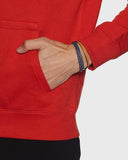 Adro Men'S Cotton Neck Hooded Sweatshirt (H20-M-Nky-Rd_Red_S)