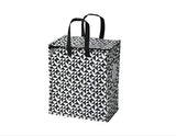 IKEA Polypropylene 10 Kg Bag For Laundry And Groceries (Black And White), 25 Centimeters, 47 Centimeters