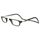 Clic Magnetic Reading Glasses for Men or Women, Computer Readers, Original Long (M-L, Tortoise, 2.25 Magnification)
