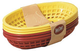 Food Bskts Plstc Rd/Ylw (Pack Of 1)