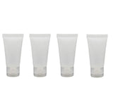 20PCS Clear Empty Refillable Plastic Soft Tubes Squeezable Bottle Packing Cosmetic Sample Container Jars Storage Holder For Faci