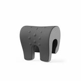 Enakshi Sleek Cover Desk Napping Pillow Dotted Texture Desk Rest Pillow Hollow Opening Ergonomic, Double Gray|Travel | Travel Ac