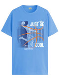 Adro Men'S Graphic Printed 100% Cotton T-Shirt - Regular Fit, Printed T-Shirts For Men (Rn24-Bcl-Sk_Sky Blue_S)