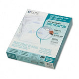 CLine 62067 TopLoad Poly Sheet Protectors Economy Gauge LTR ReducedGlare 200/bx
