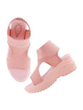 Shoetopia Women'S Platform Heel Sandal,Pink,8,B0DDJL2WTS