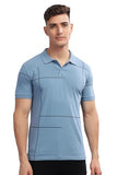 Adro Men'S Solid Regular Fit Polo Shirt (Pnop24-L1-Sksbbl_Shadow Blue