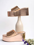 Shoetopia Girls P-Glitter Pink Wedge Sandal - 2 Uk (Girls-P-Glitter-Pink),Pink,2,B0CQK67MXP
