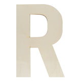 Wooden Letters 12 Inch, Big Wooden Letter R Shapes Cutouts Blank Unfinished Large Wood Alphabet Letters for DIY Crafts Wall Deco