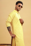 Be Active Men'S Cotton Regular Kurta (C-399-2_Yellow-1 Yellow-1 L