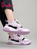 Shoetopia Smart Casual Lace-Up Sneakers For Girls Bronze-Eu37,Bronze,4,B0D5HQMRW7