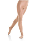 Mondor 3358 Footed Shimmer Figure Skating Tights Light Tan 1012