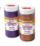 Spectra Glitter, .04 Hexagon Crystals, Silver, 16 oz ShakerTop Jar