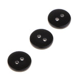 Merishopp 3X100 Candy Color 2Holes Round Resin Button For Sewing Craft Scrapbook 1Cm Black