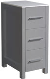 Fresca Torino 12 Gray Bathroom Linen Side Cabinet