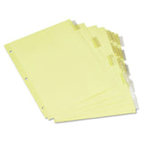 Universal UNV21871 11 in. x 8.5 in. 5Tab Insertable Tab Index Buff, Clear Tabs (6/Pack)