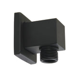 Kingston Brass K173ASQ0 Claremont Wall Mount Supply Elbow, 2-1/16'' (L) x 2-1/16'' (W) x 2-11/16'' (H), Matte Black