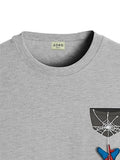 ADRO Tshirt for Men | Anime T Shirt for Men | 100% Cotton Tshirt | Graphic Printed T-Shirt | Chest Printed Tshirt | Spiderman Tshirt | T-Shirts| RN24-STICK-SPID-GR-2XL Grey,Grey