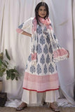 Gosriki Women'S Rayon Blend Straight Printed Kurta With Pant & Dupatta (Purri White-Gs_L_White_Large),White,,B0DBM2TN73