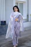 Gosriki Women'S Rayon Viscose Straight Printed Kurta With Pant & Dupatta (Jumera Blue-Gs_L_Blue_Large),Lavender,,B0DZ6Y4TVT