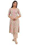 Libas Women'S Cotton Kurta Set (400468_Green_M)