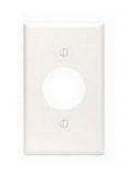 Leviton 00188004 Single Gang White Single Receptacle Wallplate