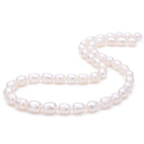 BEADIA Natural Pearl Beads Rice 6-7mm White Freshwater Cultured Loose Gemstone Beads for DIY Jewelry Making 13.8''/Strand