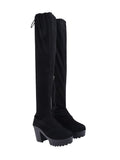 Shoetopia Girls Tony Black Over-The-Knee Boot - 4 Uk (Girls-Tony-Black),Black,4,B0CQPGBBMF