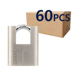 Zarker J45S keyed Alike Padlocks, Heavy Duty Stainless Steel Shackle Lock, Waterproof and Rustproof Storage, Warehouses, Garage,