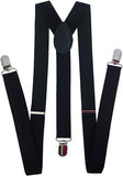 Accery Adjustable Elastic Y Back Style Suspenders For Men And Women (Black)