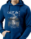 Adro Men'S Cotton Neck Hooded Sweatshirt (H24-Chill-Rb_Royal Blue,Royal BlueApparel,L