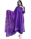 Gosriki Women'S Rayon Viscose Anarkali Printed Kurta With Pant & Dupatta (Hamlet Begani-Vks01-Gs_Xxl_Begani_Xx-Large),Begani,2,B0DZ2TJXZK