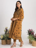 Womanista Women'S Poly Silk Kurta Set (Kurtaset_1276_Mustard_38)