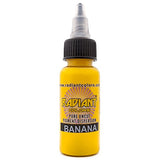 Radiant Colors Tattoo Ink Professional Tattooing Inks Fluid Vegan Pigments 1/2 oz Half Ounce Banana Yellow
