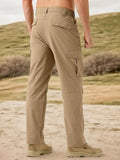 Toplot Men'S Functional Straight-Fit Cargo Pants (Men-Zip-Cargo-5216-Gold-34),Gold,34,B0DQYCXJ6M