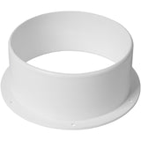 Duct Connector Flange, Plastic Straight Pipe Flange for Heating Cooling Ventilation System (6'' Inch)