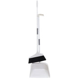 ULTECHNOVO Broom and Dustpan Set for Home Long Handle Broom with Dustpan Kit for Indoor Sweeping on Tile and Flooring Soft Floor