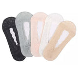 Osceola WomenS Lace No Show Socks Low Cut Non Slip Invisible Breathable Non Slip Liner Socks Multi Design Multicolor Pack Of 3