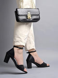 Shoetopia Girls Heel-1313 Black Heeled Sandal - 3 Uk (Girls-Heel-1313-Black),Black,3,B0CQK4W9SS