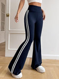 Toplot Women'S Flare Leg Bell Bottom Pants Trouser (Pant-5159-Navy-36) Blue,Blue,36,B0CVN486W1