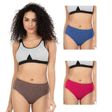 Trylo Riza Pretty Milange Panty-Assorted-Xl,Assorted,,B0DRRLQVH8