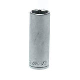Teng Tools 1/2 Inch 6 Point SAE Deep 1/4 Inch Drive Chrome Vanadium Socket | Mechanic Tool | Hand Tool - M140216-C