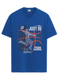 Adro Men'S Graphic Printed 100% Cotton T-Shirt - Regular Fit, Printed T-Shirts For Men (Rn24-Bcl-Rb_Royal Blue_2Xl)
