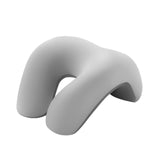 Calandis Travel Pillow Ergonomic Headrest Napping Pillow For Office Sleeping Car Light Gray | Travel Pillows | Travel Accessorie